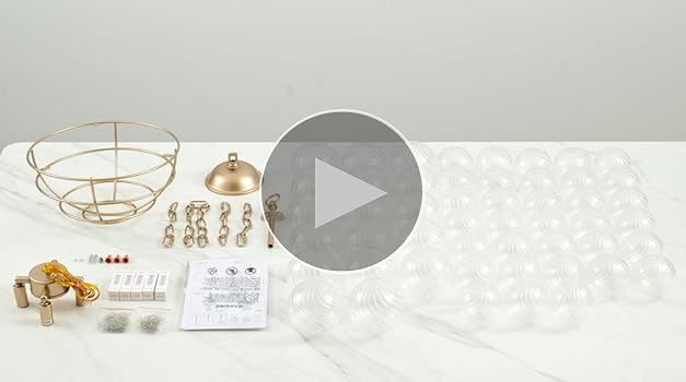ALIYIQI Nordic Bubble Ball Swirled Modern Chandelier,Dia 20